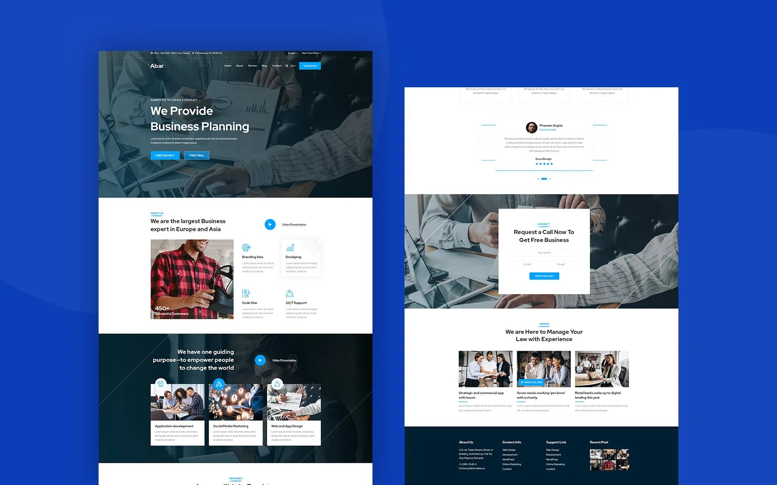 Abar – Business PSD Template