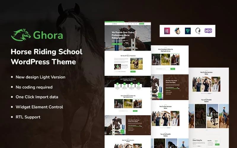 Ghora – Horse Riding WordPress Theme