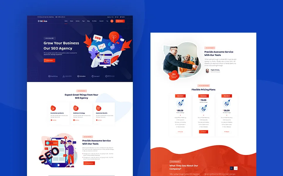 Seoico – Seo PSD Template