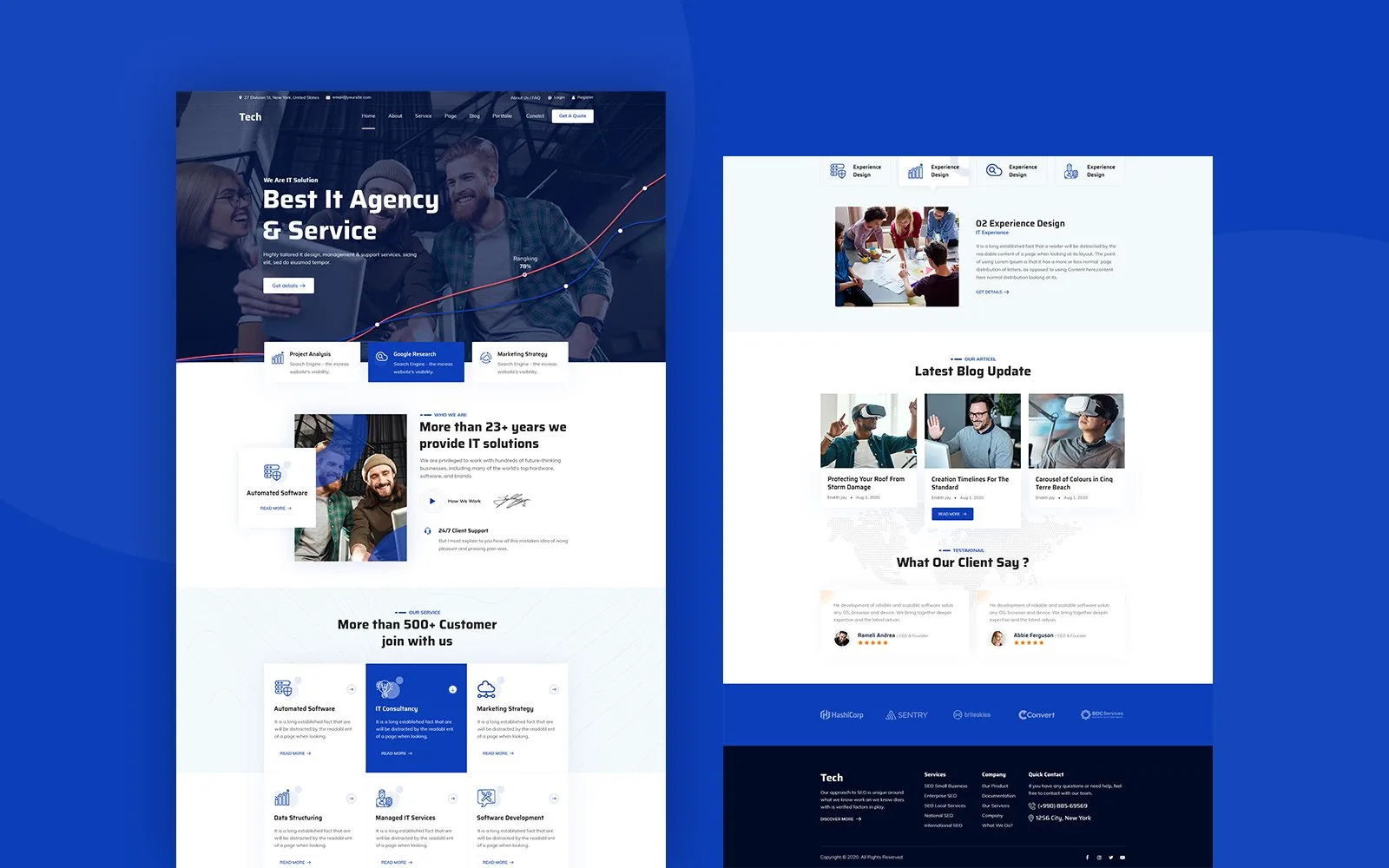 Tech – IT Solution PSD Template