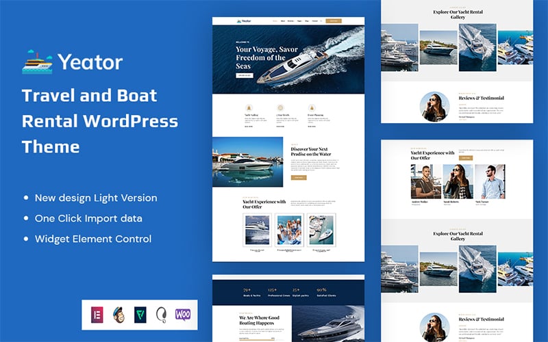 Yeator - Travel and Boat Rental website
