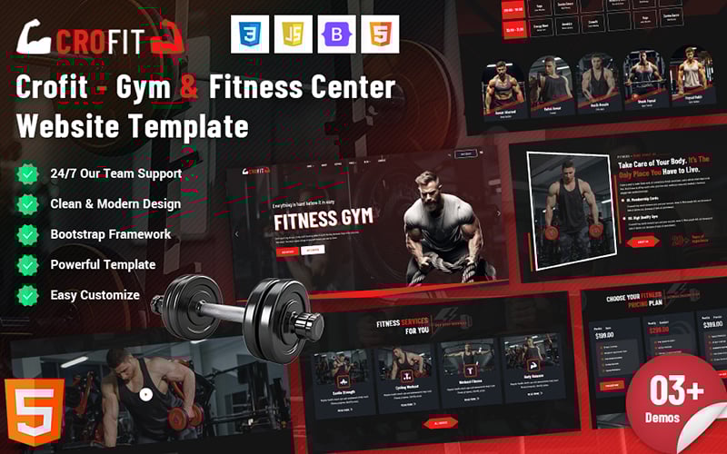 Crofit - Gym &amp_ Fitness Center Website Template