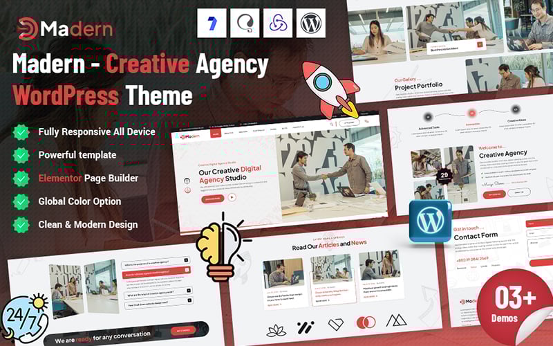 Madern - Creative Agency Website Theme