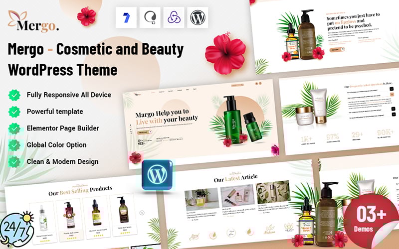 Mergo - Cosmetic &_ Beauty WordPress Theme