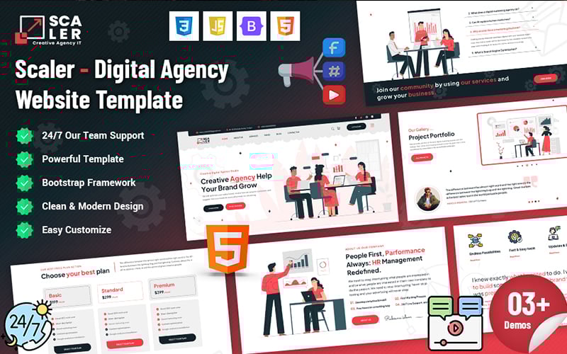 Scaler - Digital Agency Website Template
