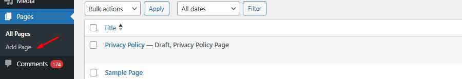 Create and edit pages