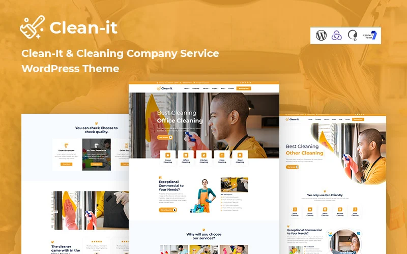 Cleanit - Cleaning Company Service Responsive WordPress Theme
