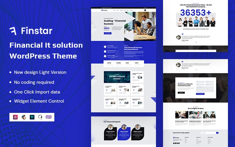 Finstar - Consulting, Financial, It solution WordPress Theme