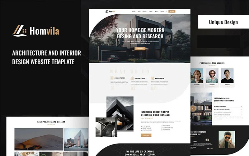 Homvila – Architecture and Interior Design Website Template