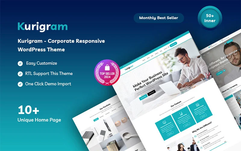 Kurigram - Corporate Responsive WordPress Theme