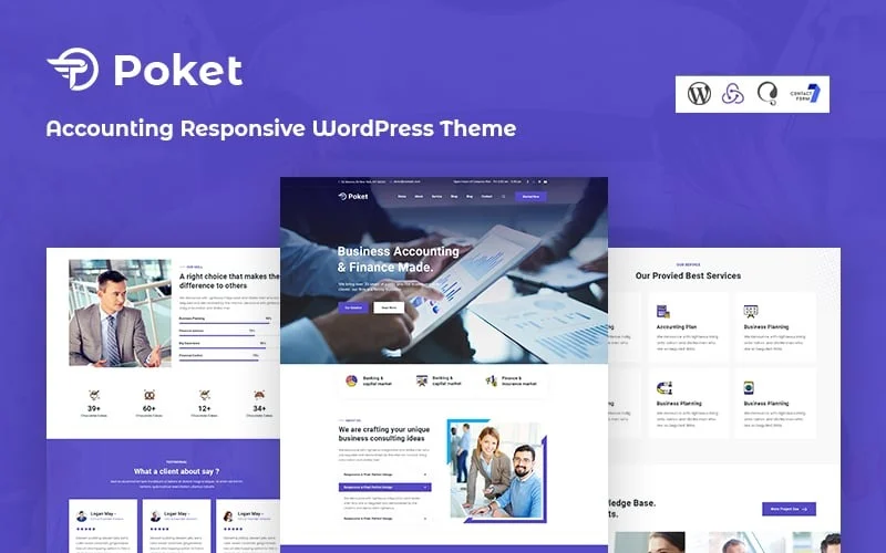 Poket - Accounting Responsive WordPress Theme