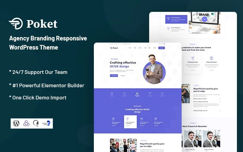 Poket - Agency Branding Responsive WordPress Theme