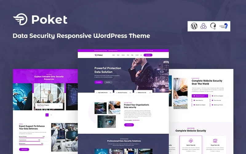 Poket - Data Security Responsive WordPress Theme
