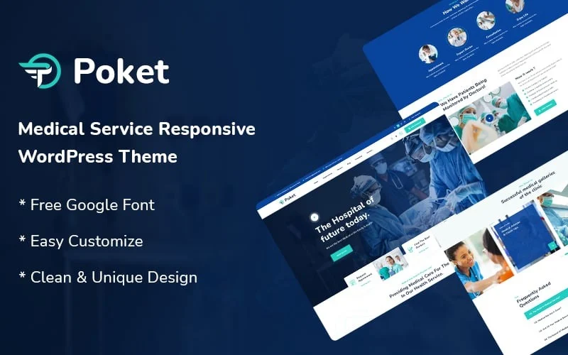 Poket - Medical Service Responsive WordPress Theme
