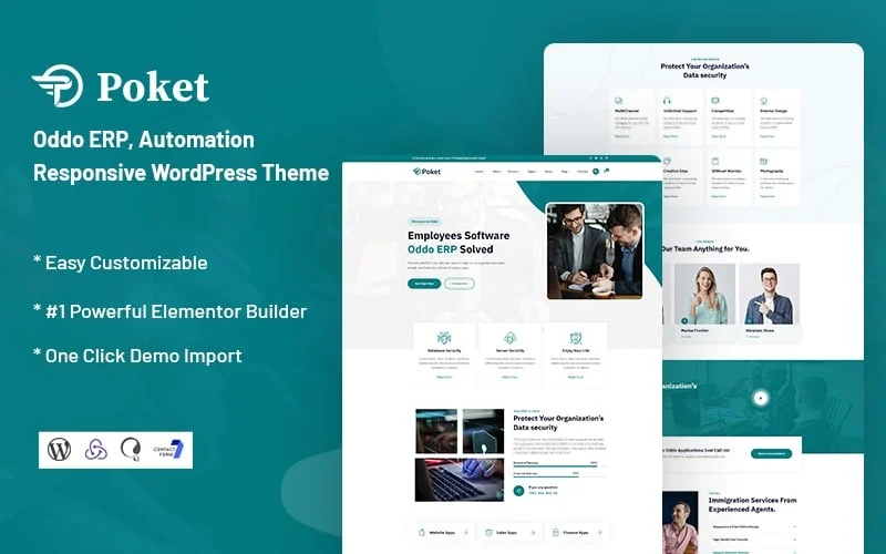 Poket - Oddo ERP, Automation Responsive WordPress Theme