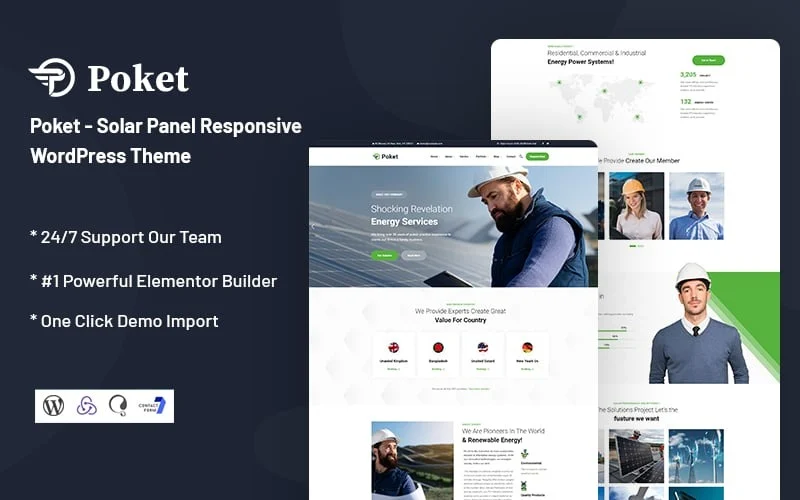 Poket - Solar Panel Responsive WordPress Theme
